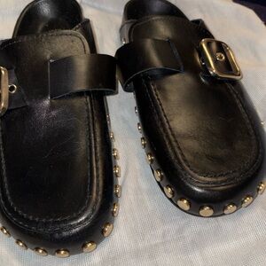 Zara leather mules euro 37  us 6.5-7